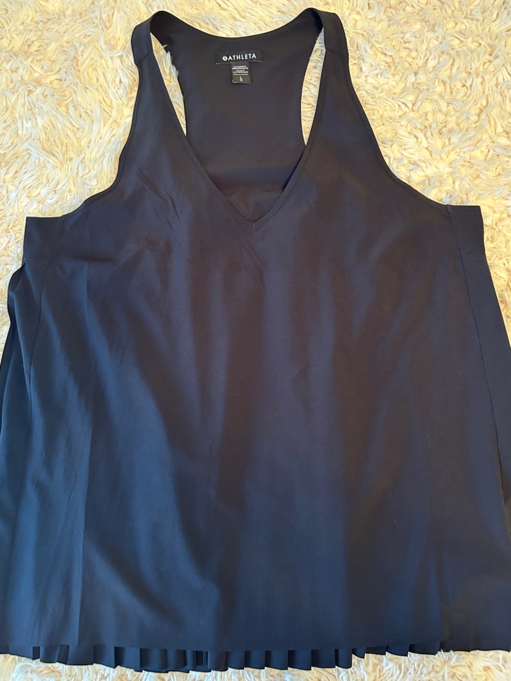Athleta Black V-Neck Racerback Tank